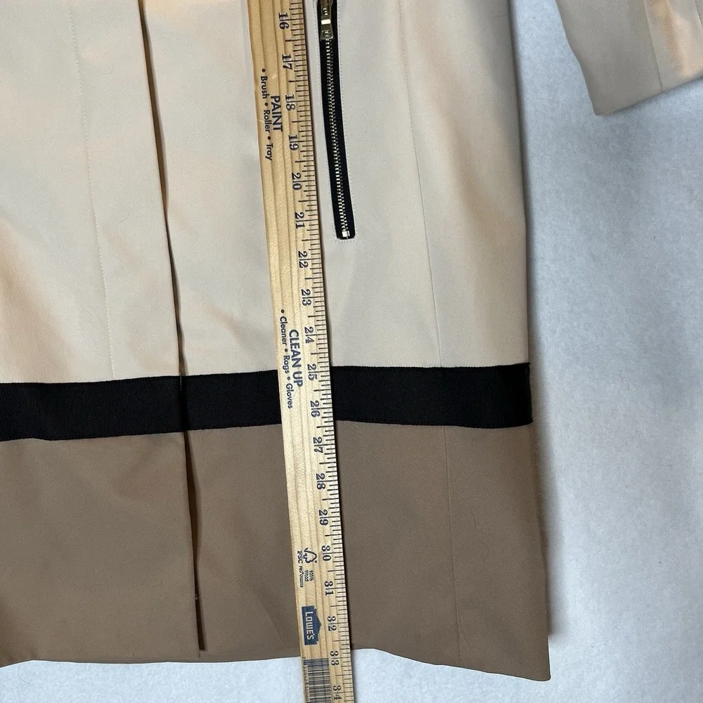 Ann Taylor Ivory Tan Women's Coat Long Dressy Jacket S Quiet‎ Luxury Old Money